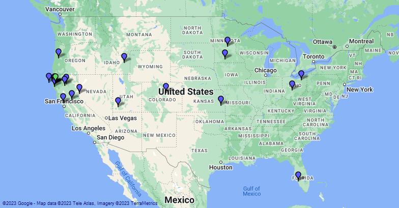 Wildcard Wednesday Map from 3/15/23 – Humboldt Winlink Wednesday Net